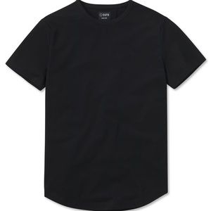 Men’s Cuts AO Universal Curve-Hem Tee, Black, X-Large